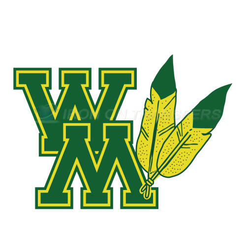 William and Mary Tribe Logo T-shirts Iron On Transfers N7003